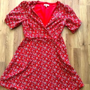 Red Floral Dress